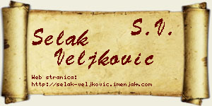 Selak Veljković vizit kartica